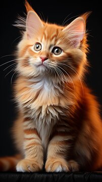 Cute Cavai Fluffy red cat , wallpaper for mobile pictures, Background HD
