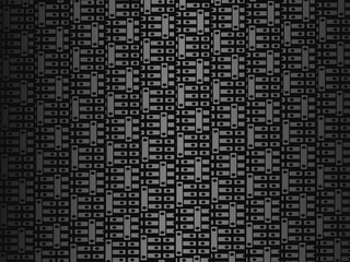 Black metal texture steel background. Perforated metal sheet.