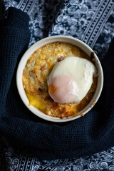 Romanian baked polenta, a staple dish, comfort food from Romania