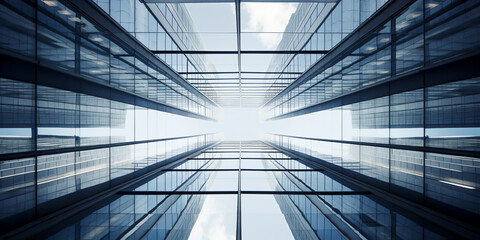Obraz premium Geometry and perspective of modern architecture