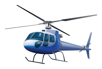 Helicopter vector illustration isolated on white background
