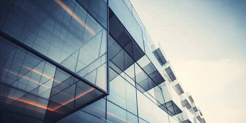 Geometry and perspective of modern architecture - obrazy, fototapety, plakaty