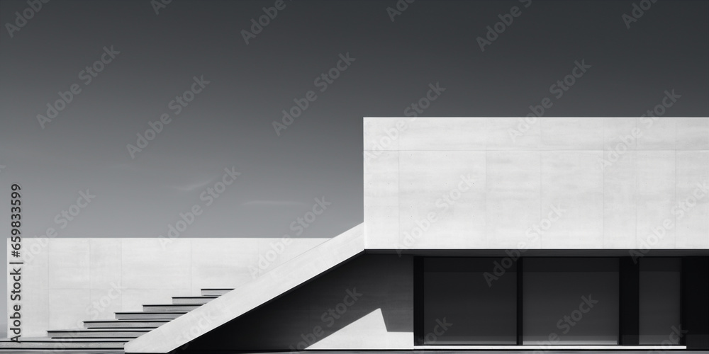 Wall mural modern minimalist architecture