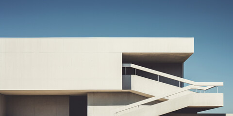 Fototapeta na wymiar modern International style modernism architecture