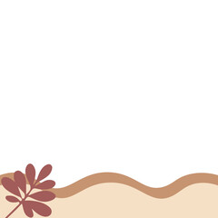 Obraz premium Abstract Boho Footer