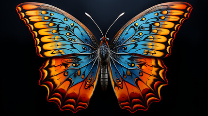 Beautiful Paint-made Butterfly
