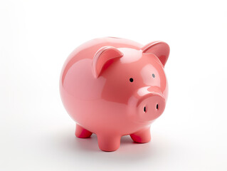 Pink Piggy Bank 3D Illustration
