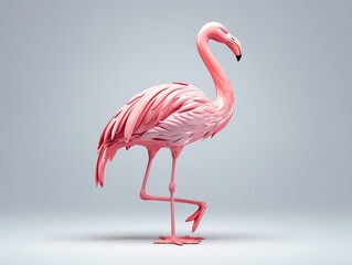 Fototapeta premium 3D Flamingo Illustration