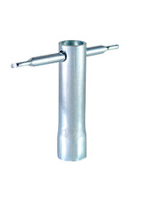 Hexagonal socket wrench on white background