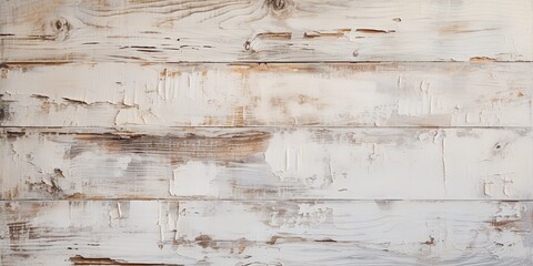 Old white painted exfoliate rustic bright light wooden wall texture - wood background shabby
