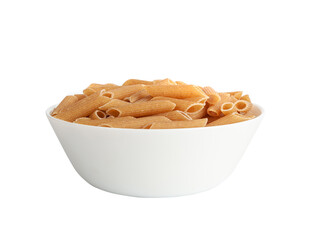 Raw Brown Pasta, Wholegrain Penne, Dry Whole Grain Noodle, Raw Spelt Macaroni, Healthy Italy Food