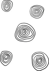 Vector circular line circles background