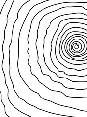 Vector tunnel wavy lines background