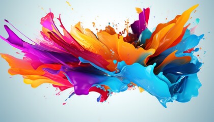 Modern art background, colorful paint splash background, abstract background