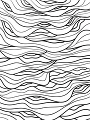 Abstract ocean wavy lines