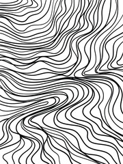 Abstract hairy lines on white background