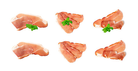 Slices of Prosciutto, Spanish Jamon Cut, Parma Ham