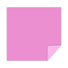 Pink Sticky Note with Folded Corner 