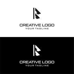creative letter b logo desain vektor