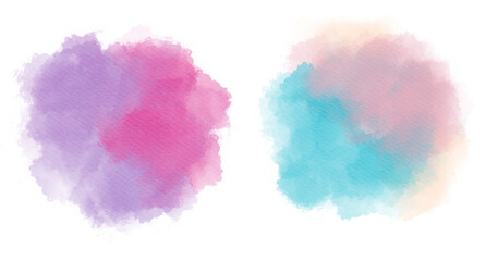 Text box colorful watercolor brush background.