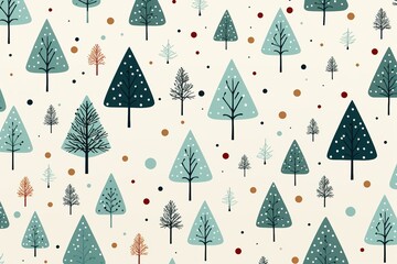 christmas and winter season simple patterns background.