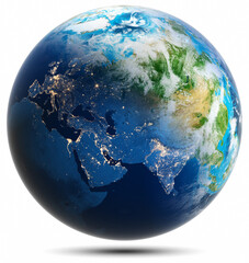 World globe - Europe, Asia - obrazy, fototapety, plakaty