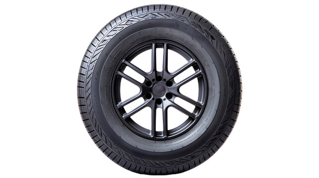 Car Tire. Isolated on Transparent background.