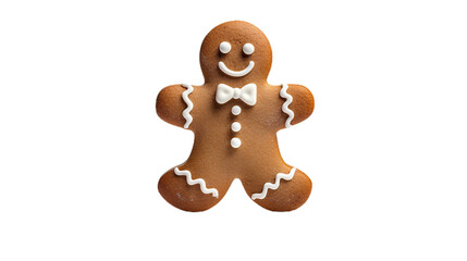 Gingerbread Man. Isolated on Transparent background.