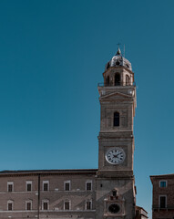 View of the historic downtown of Macerata city