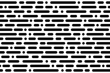 Seamless black and white minimal geometric lines pattern. Vector illustration