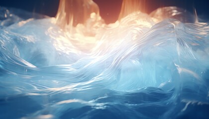 Smooth wavy composition with translucency, Wavy abstract background