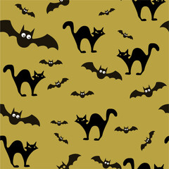 Halloween seamless pattern