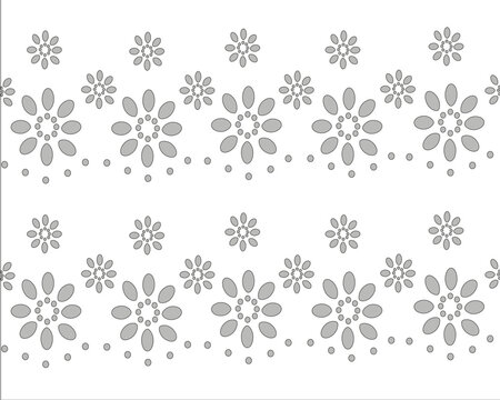anglaise, decorative flower floral lace embroidery design vector Set of seamless lattice borders. white lace ribbons cotton eyelet lace	