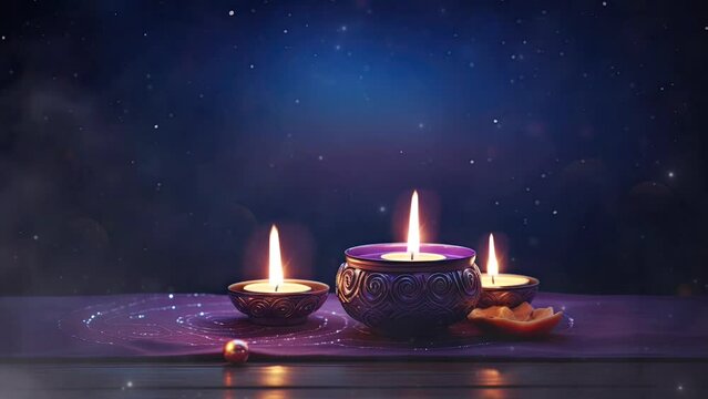 diwali festive of light celebration background animation for social media story. seamless looping time-lapse virtual video animation background.