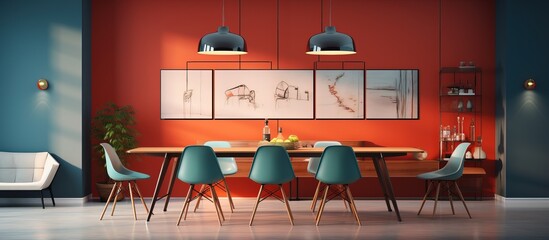 depiction of dining space indoors