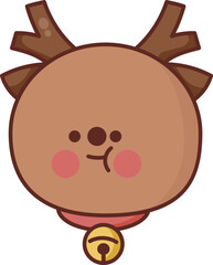 Christmas Set Cartoon Cute Little Santa Gift Holiday Decoration Illustration