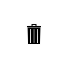 Trash can icon. Trash can icon in trendy design style  isolated on white