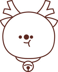 Christmas Set Cartoon Cute Little Santa Gift Holiday Decoration Illustration