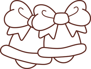 Christmas Set Cartoon Cute Little Santa Gift Holiday Decoration Illustration