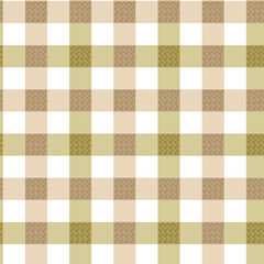 Pastel tablecloth gingham Vector Seamless Pattern. Sage green checker background. Cottagecore Garden design. Homestead Farmhouse Summer Graphic Background.