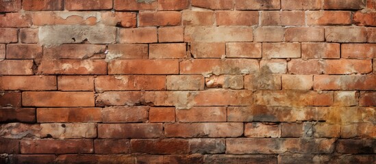 Fototapeta premium Dirty and blurry brick wall for background and pattern
