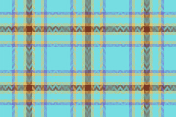 Background texture fabric of check tartan seamless with a plaid pattern vector textile.