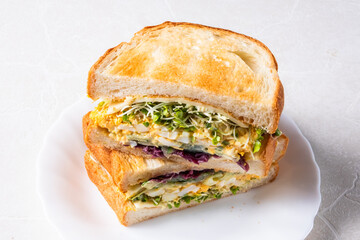 ホットサンドイッチ　Italian popular hot sandwich (panini)