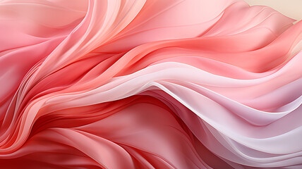 Obraz premium delicate pastel pink silk wavy background, soft color pattern