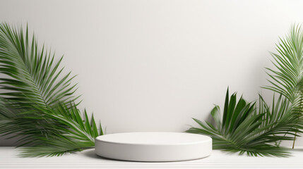 Product presentation, mock up, show cosmetic product display, Podium, stage pedestal or platform