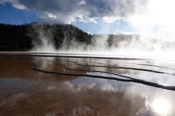 Boiling water in National Yellowstone National Park