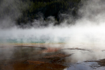 Boiling water in National Yellowstone National Park