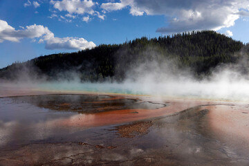 Boiling water in National Yellowstone National Park