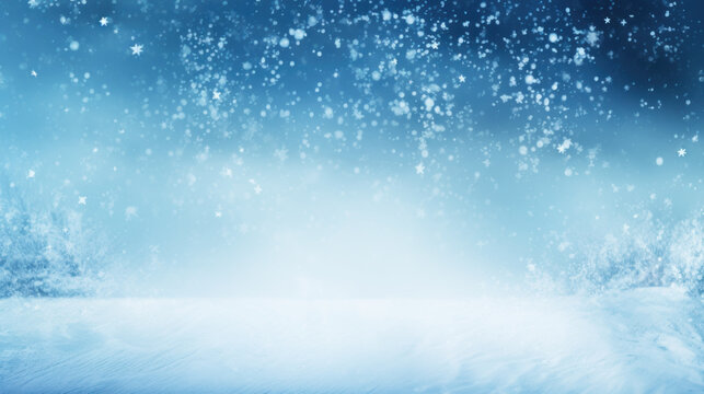 Winter blizzard snow abstract background 