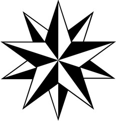Obraz premium Star vector icons. Set of star symbols isolated. Vector file